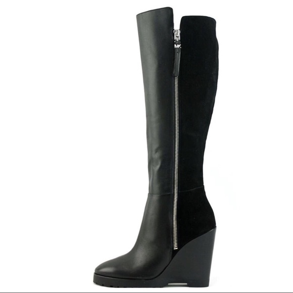 michael kors clara wedge boot